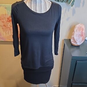 White House Black Market Black Long Sleeve Top